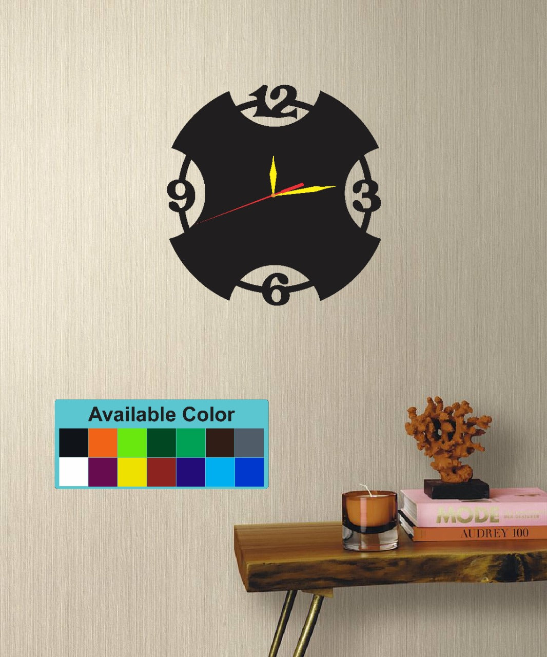 Deco DYO Wall Clock Accurate, Silent, Made With Acrylic
