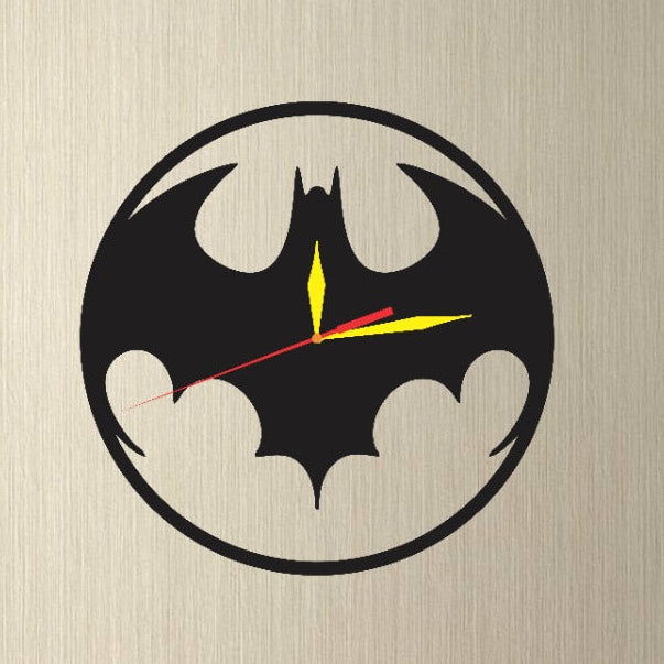 Personalized Bat Wall Clock, Scary Bat Symbols For Home Decor