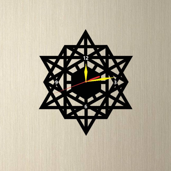 Triangle Custom Modern Design Wall Clock, Made with Acrylic