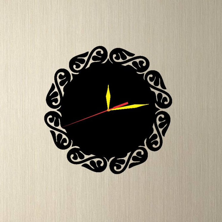 Stylish Decorative Non-Pendulum, Non-Ticking, Acrylic Silent Wall Clock