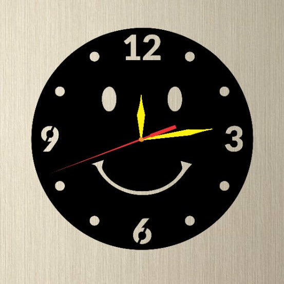 Smiley Face Creative Acrylic Wall Clock, Top Quality Quartz Movement