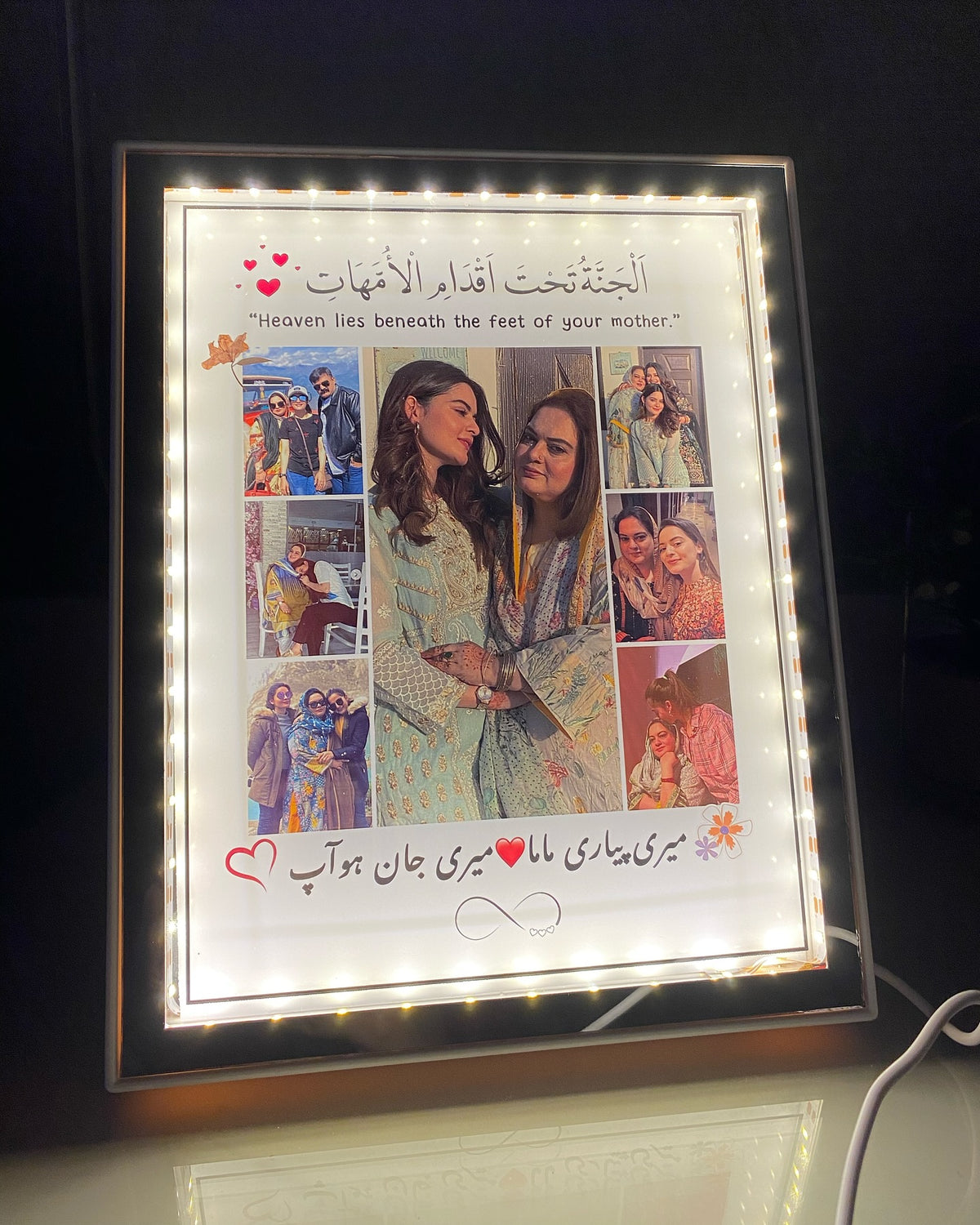 3 In 1 Magic Mirror Photo Frame LED Light IP Magic Mirror Photo Frame with led square