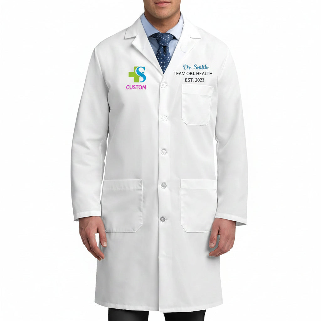 Personalized Doctor Coat for Men – Custom Name Embroidered | Professional Gift Pakistan