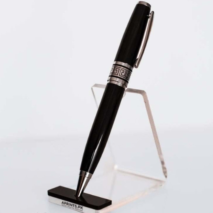 Custom Name Engraved Luxury Metal Pen with Wooden Gift Box | Personalized Executive Pen Gift Set