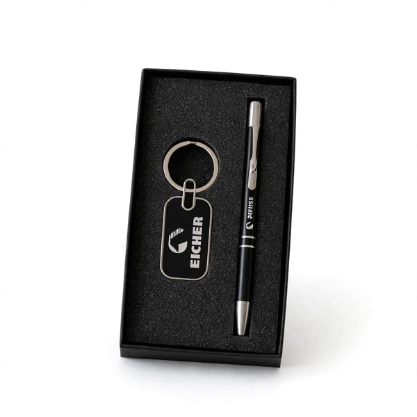 Customized Metal Pen & Metal Keychain Gift Box