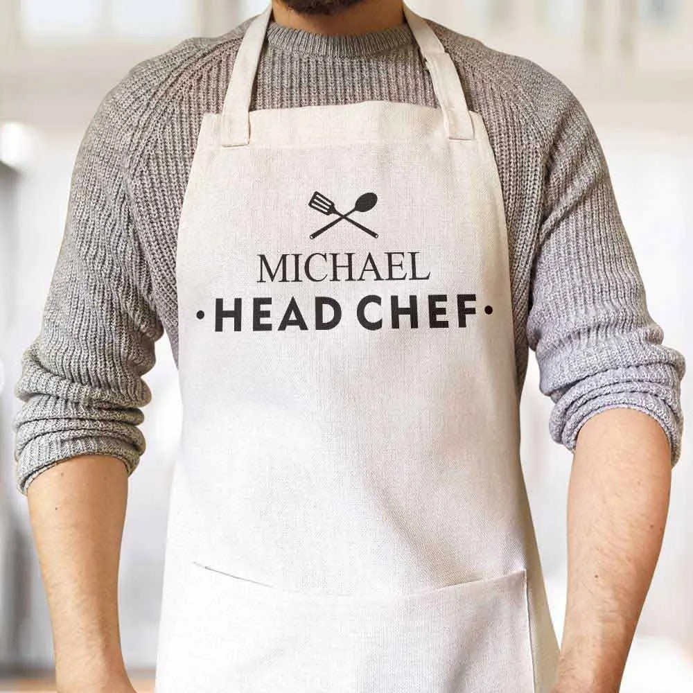 Personalized Chef Apron – Custom Name & Text