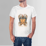 Skull T-Shirt, High Quality Cotton with Crew Neck
