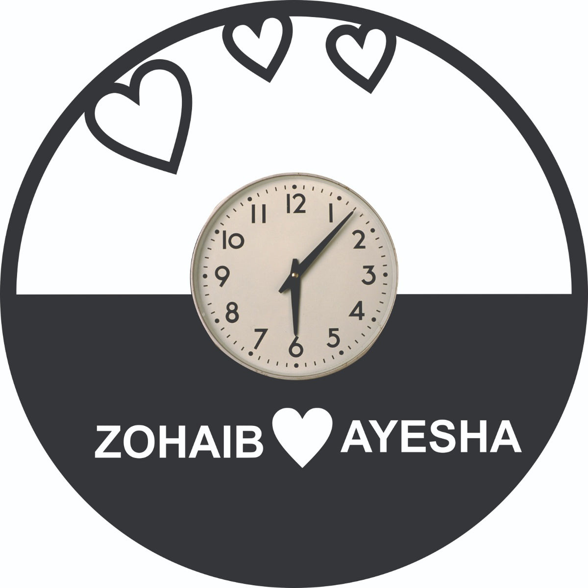 Personalized Custom Wall Clock – Custom Name & Photo Print | Design Your Own Pakistan