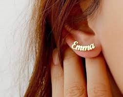 Name Earrings - Personalize Name Earrings | Custom Earrings Stud