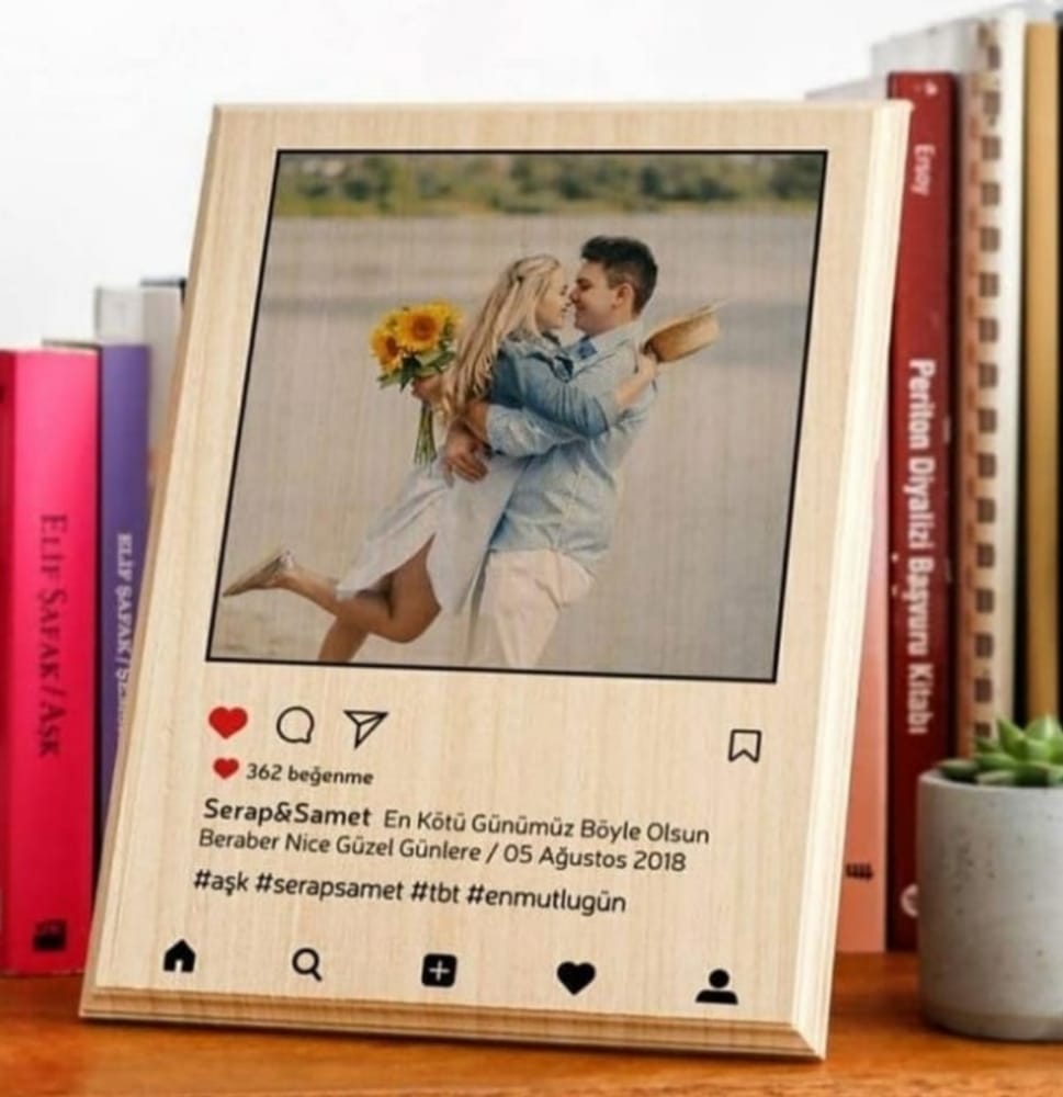 Custom Wooden Picture Frame (6x8) (Design Your Own)