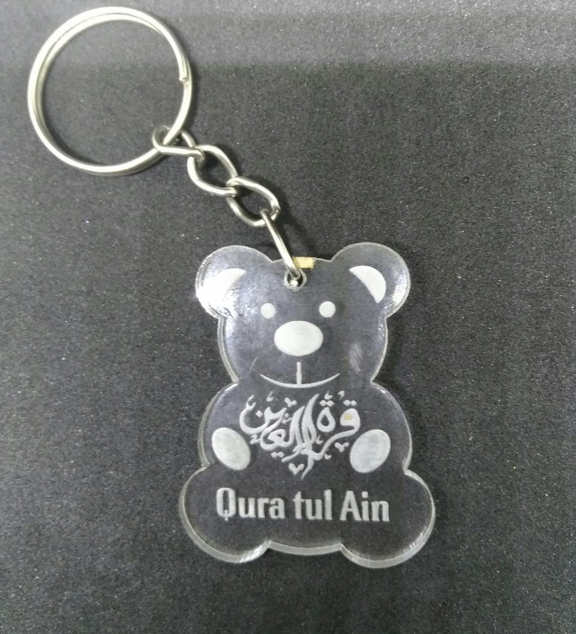 Custom Transparent High Quality Acrylic Bear Keychain