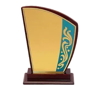 Custom Wooden Shield (5x7) (6x8) Acrylic Stand