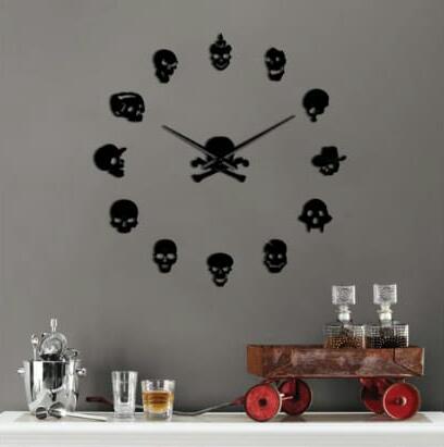 Skull DIY 3D Acrylic Wall Clock