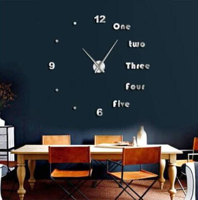 Dots And Numbers DIY 3D Acrylic Wall Clock