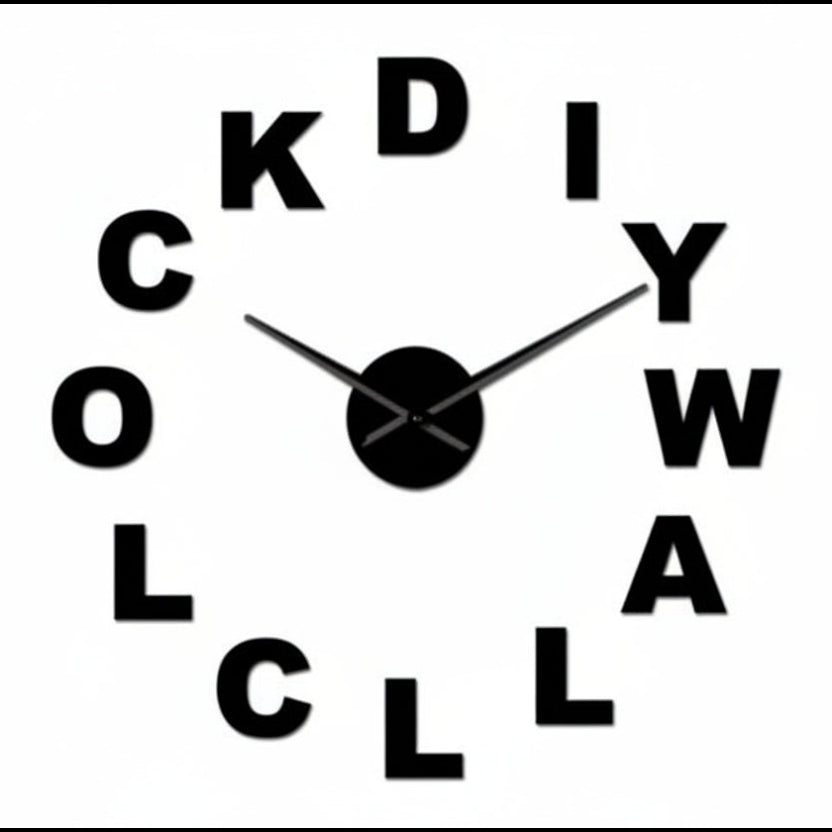 Custom Design DIY 3D Acrylic Wall Clock