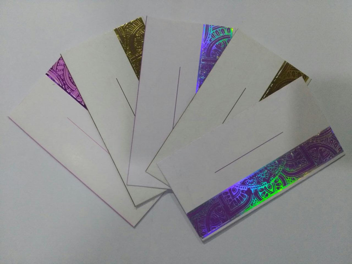 Eidi money envelopes - Multiple Colors Eidi money paper pouches (6 Pcs)