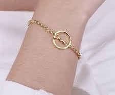 Personalized Ring Name Bracelet