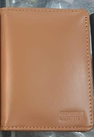 Custom Engraved Genuine Leather Card Holder - Camel