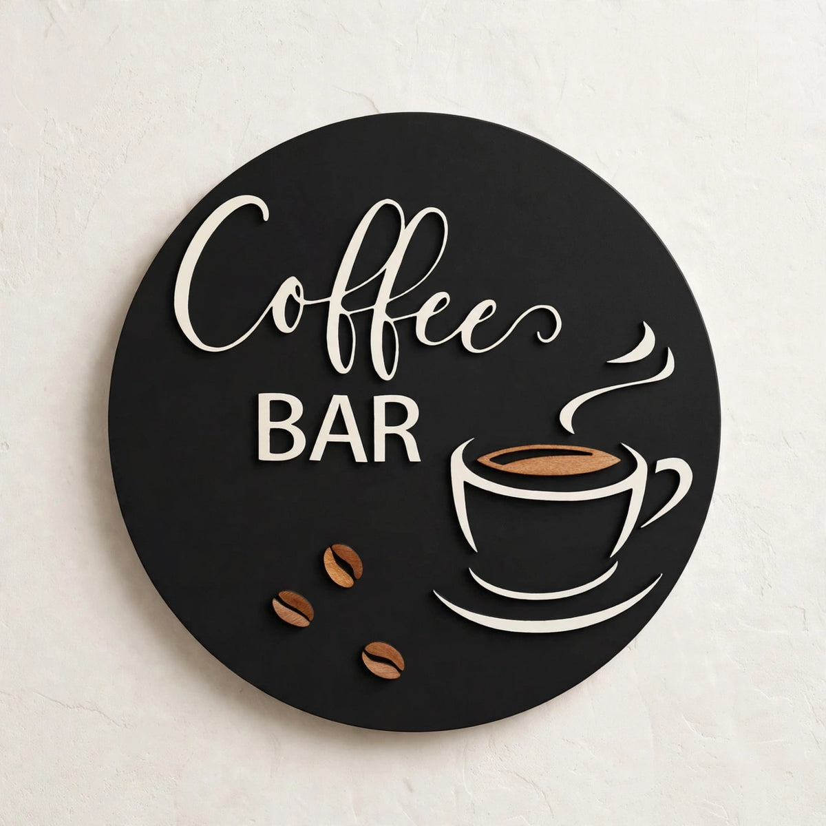 Personalized Solid Acrylic with 3D Text Wall Hanging Sign 14x14 Inches | Pakistan