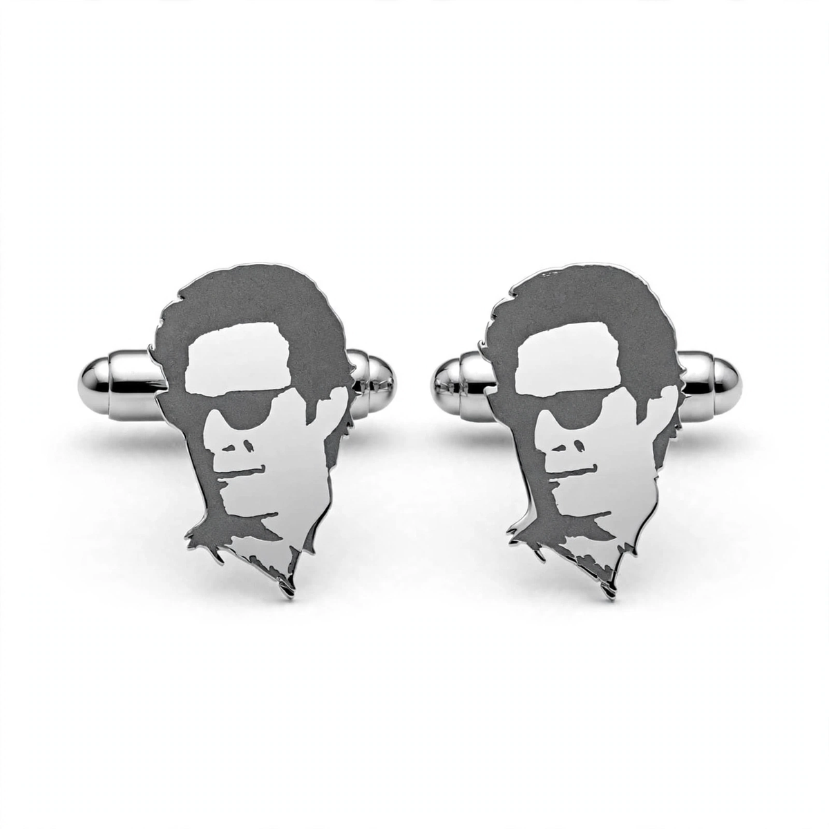 Customized Picture Engraved Cufflinks – Personalized Portrait Photo Cufflinks for Men | Stainless Steel Custom Face Cufflinks Gift