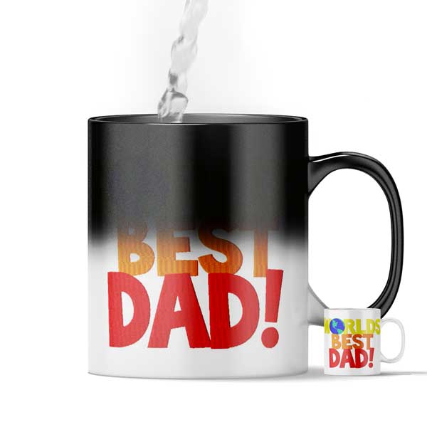 World's Best Dad Magic Custom Printed Gift Mug