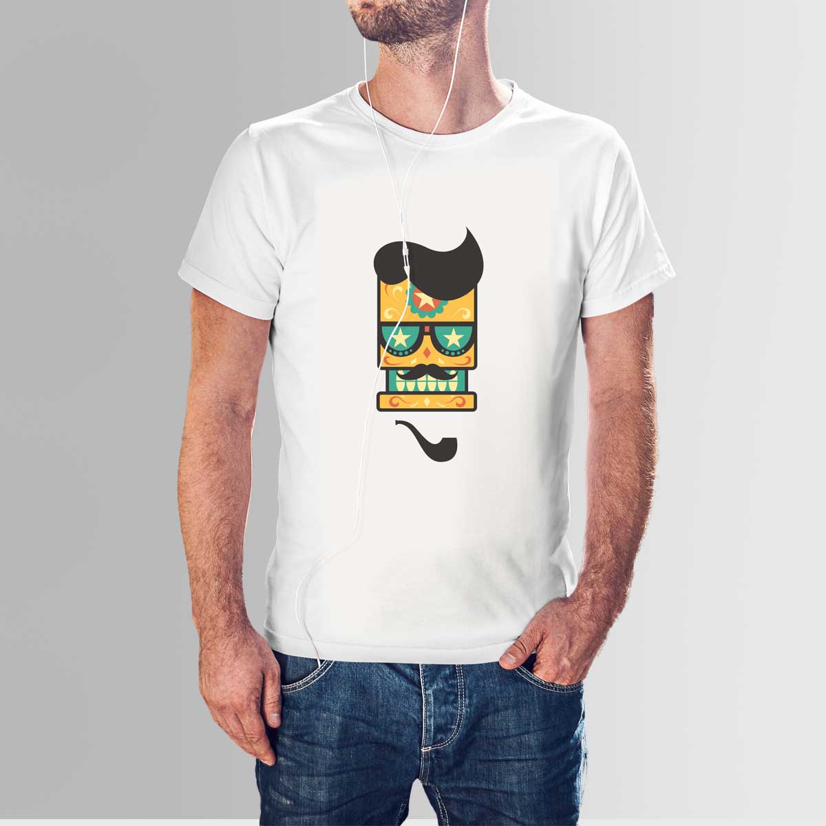 Colorful Skull T Shirt