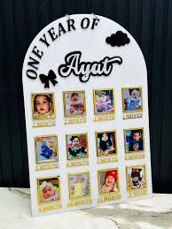 Customized 12 Pictures Acrylic Frame - 12x8 inches - White