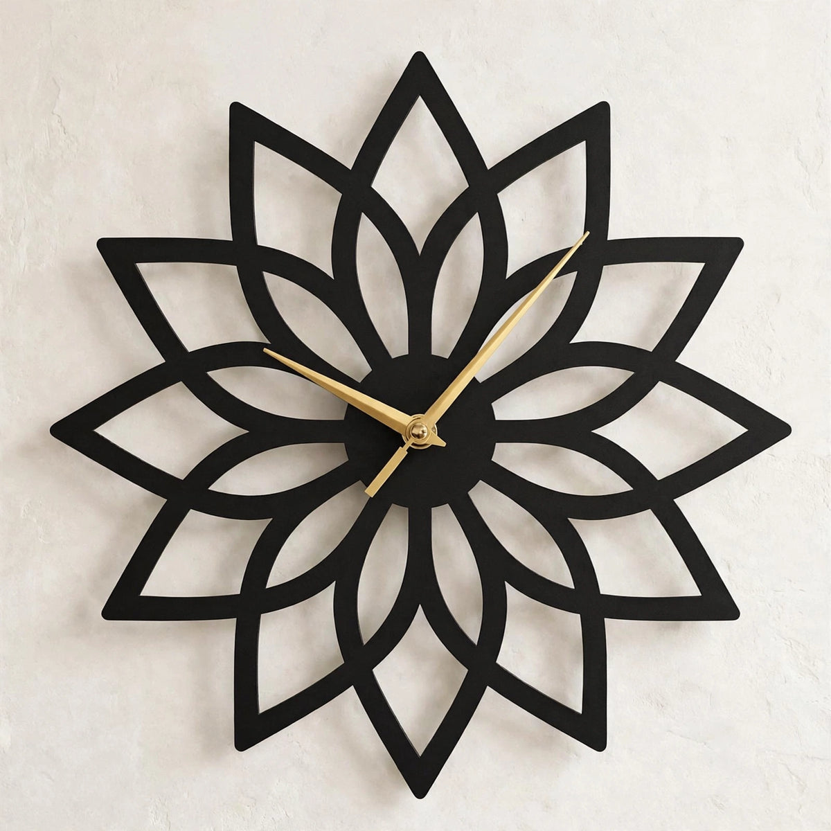 Modern Coastal Acrylic Wall Clock – Silver Round Bezel | Home Decor Pakistan