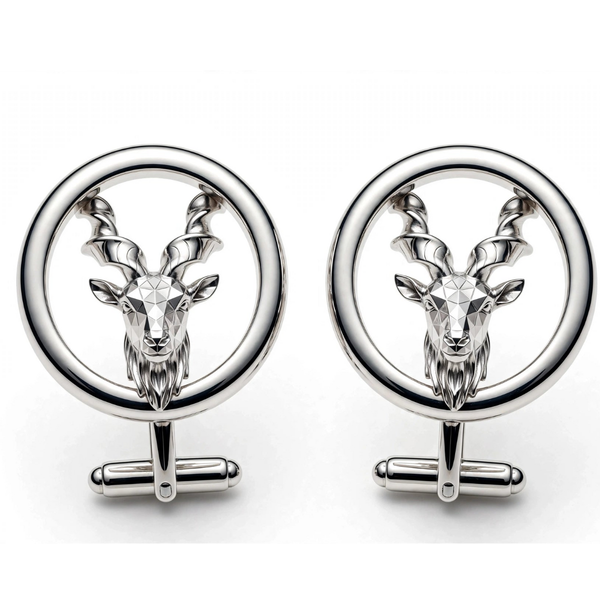 Markhor Design Cufflinks β Premium Gold & Silver Cufflinks for Men | Stylish Formal Gift
