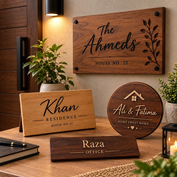 Wooden Name Plates