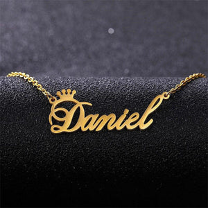 Custom Crown Name Necklace Personalized With Your Name