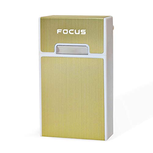 Customized Metal Engraved Cigarette Case - Silver & White