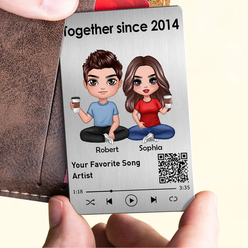 Custom Metal Acrylic Printed Wallet Card - Silver