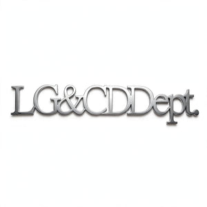 Custom Text Solid Metal 3D Cutting – Gold or Silver