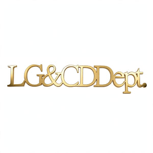 Custom Text Solid Metal 3D Cutting – Gold or Silver