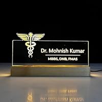 Customized LED Lamp - Table Name Plate - 12x6 inches