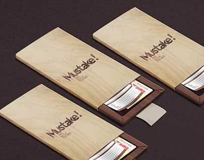 Customized Engraved Solid Wooden Bill Folder - 8x4