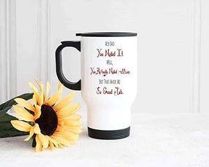 Design Your Own Personalized Insulated Mug for Coffee - Travel Coffee Mug - Large