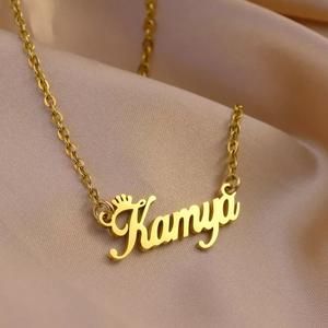 Personalized Crown Name Necklace