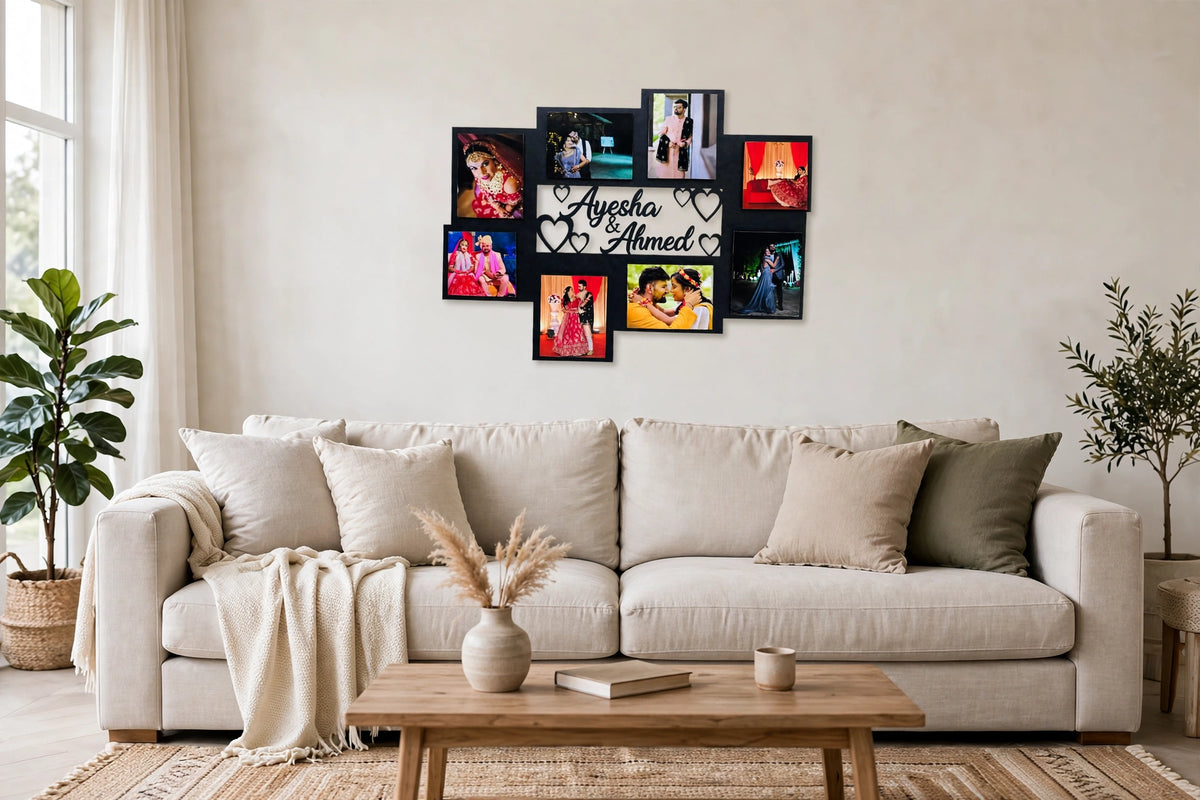 Personalized Picture Wall Frame – Custom Name & Photo | Design Your Own Pakistan