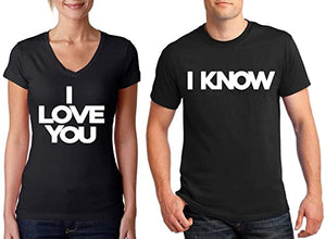 Combo, Two In One, Customized Gift Pack Of Round Neck And V Neck T-Shirts For Couples