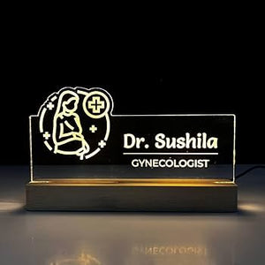 Customized LED Lamp - Table Name Plate - 12x6 inches