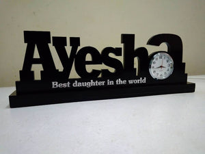 Customized Name Clock