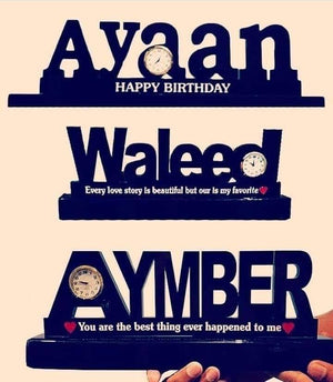 Customized Name Clock
