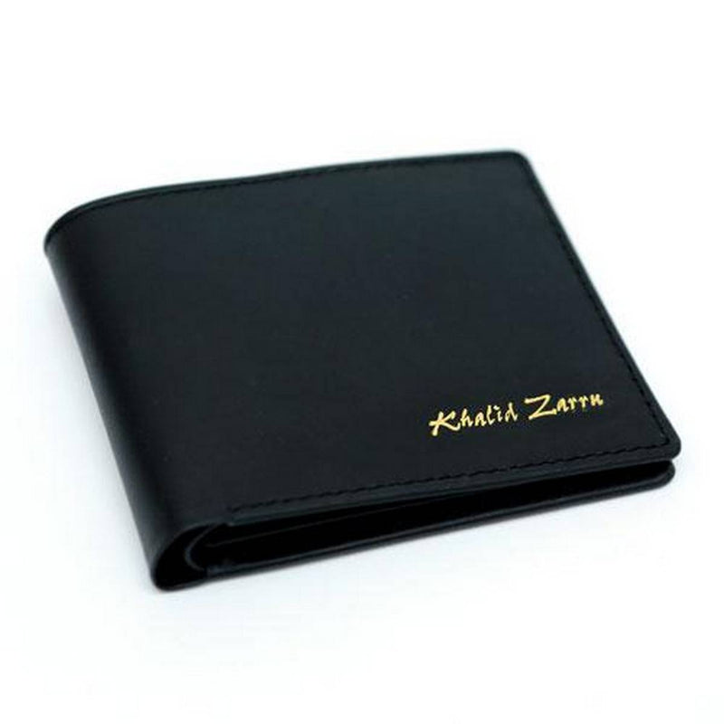 Customized Name Wallet With Gift Box - In Black Color