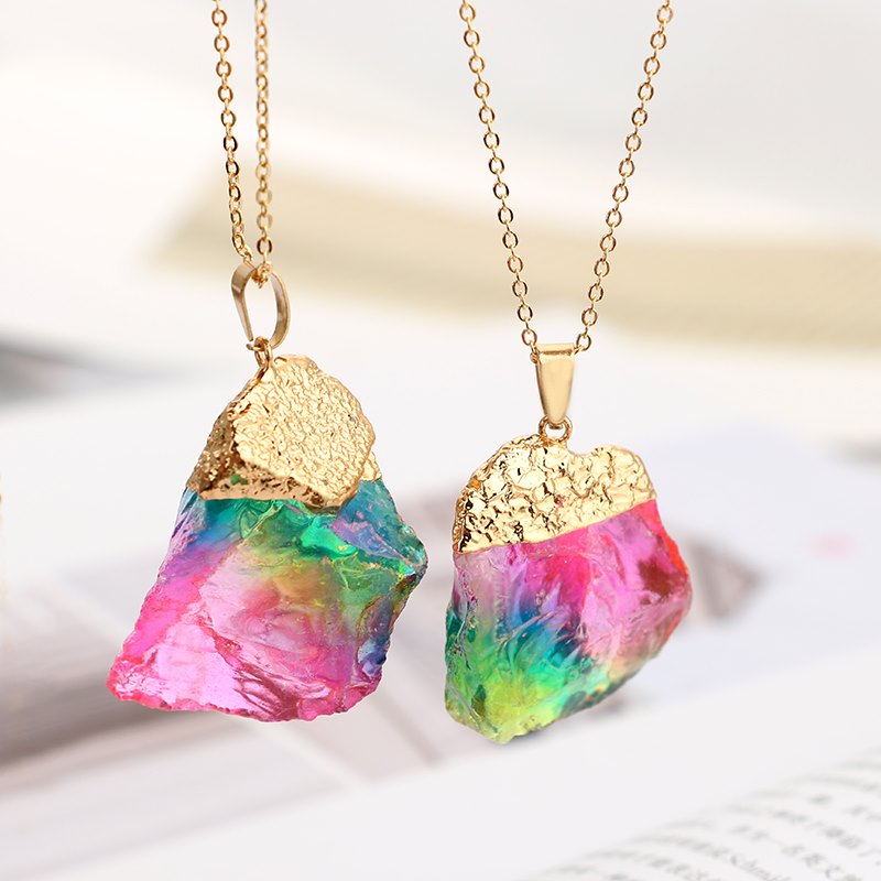 Rainbow Stone Necklace