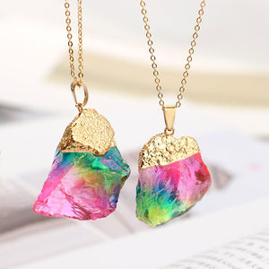 Rainbow Stone Necklace