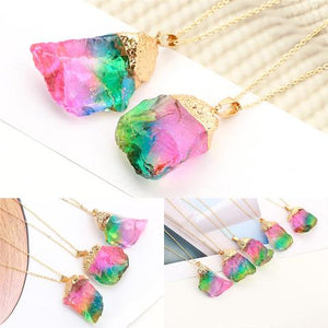 Rainbow Stone Necklace