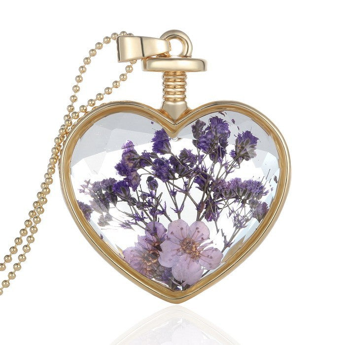 Dried Flower Necklace