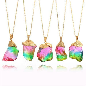 Rainbow Stone Necklace